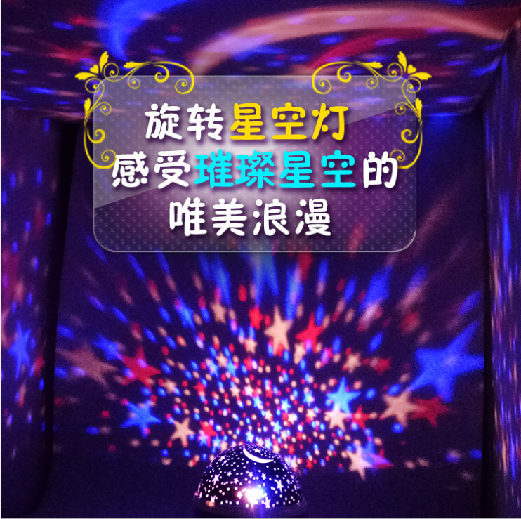 led creative night light projector detail image 3