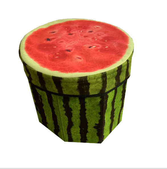 绒布清新水果收纳凳详情图5