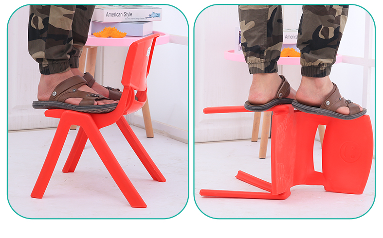 吕字家具-加厚板凳儿童椅子幼儿园靠背椅宝宝坐椅塑料小椅子防滑详情5