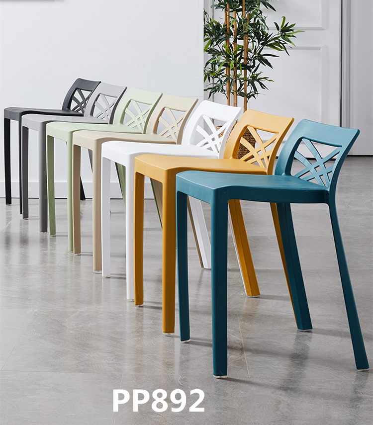 吕字家具-北欧塑料凳子加厚家用靠背餐椅客厅凳板凳椅子备用餐桌凳详情2
