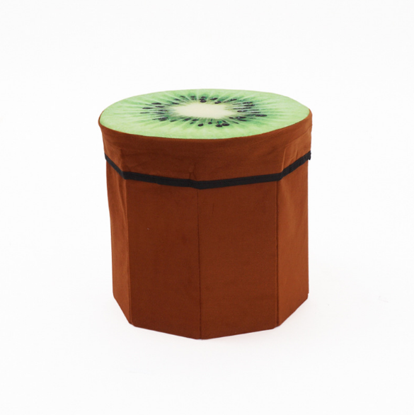 绒布清新水果收纳凳详情图3