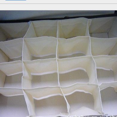 Laminated non-woven fabric hard cover 16 cell storage box