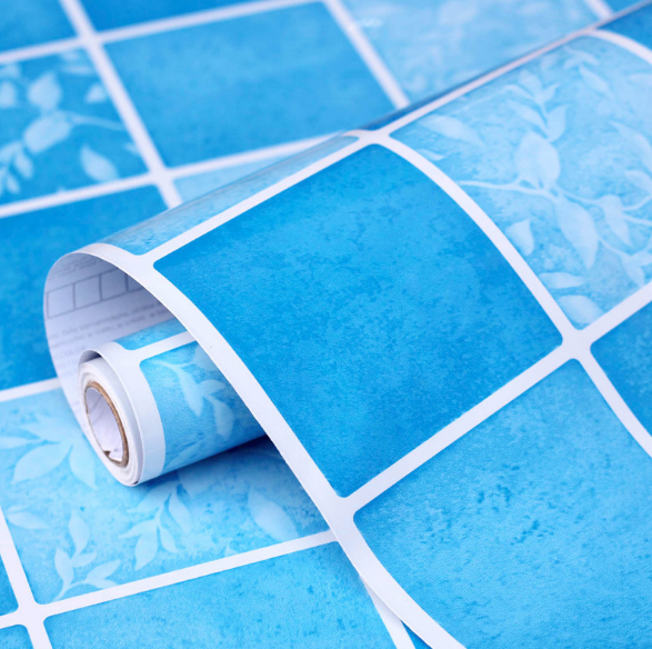 PVC material waterproof decorative stickers for kitchen cabinet furniture renovation detail image 3