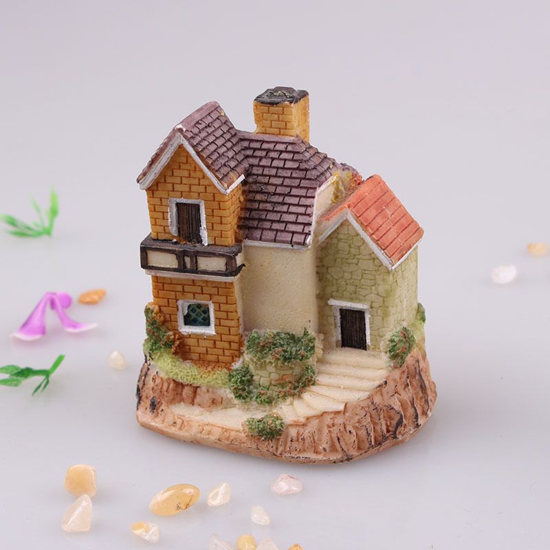 爱情公寓 洋房 小别墅 树脂工艺品摆件 沙盘沙具配件 微景观饰品