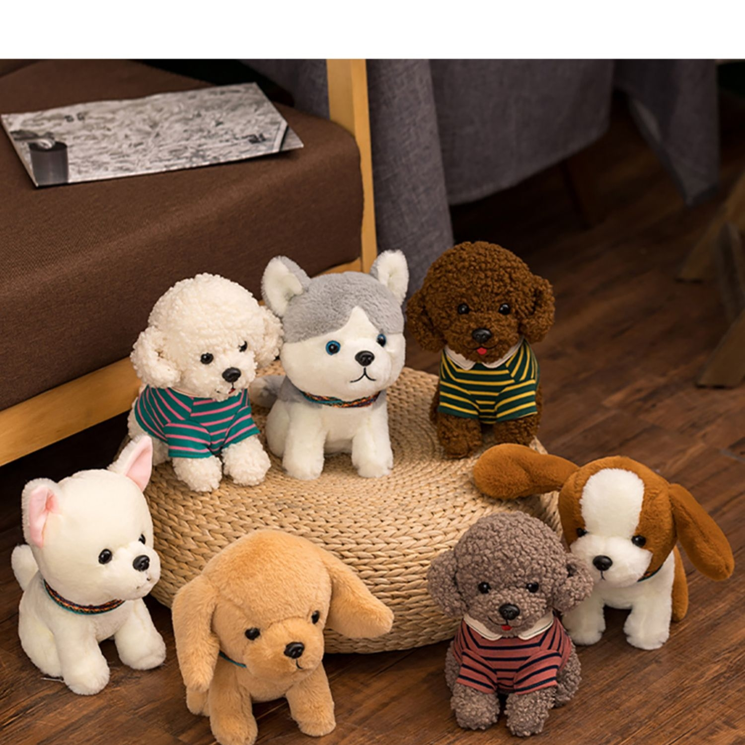 迪狗狗公仔毛绒娃娃可爱小号士奇玩偶仿真小狗玩具儿童节礼物