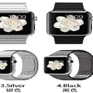 Metal stainless steel watch with steel strap
