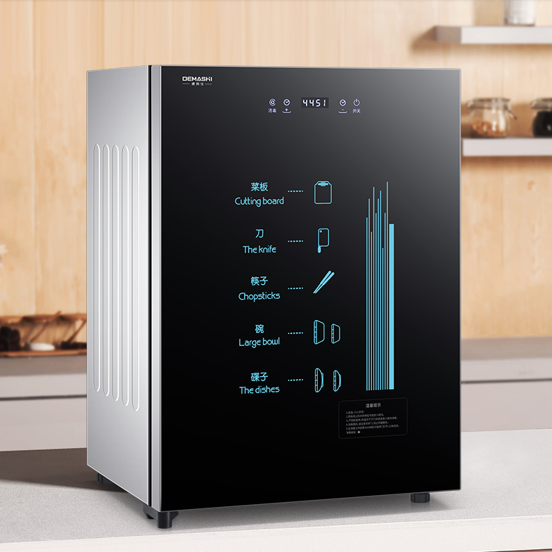 Demas disinfection cabinet, a mini desktop ultraviolet disinfection cabinet for household small kitchen tea cups, bowls, chopsticks and tableware detail image 1