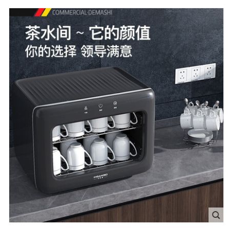 德玛仕茶杯消毒柜小型办公室功夫茶专用茶具杯子迷你桌面台式家用