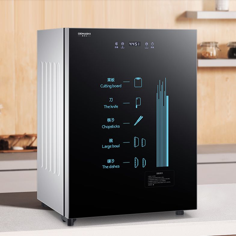 Demas disinfection cabinet, a mini desktop ultraviolet disinfection cabinet for household small kitchen tea cups, bowls, chopsticks and tableware