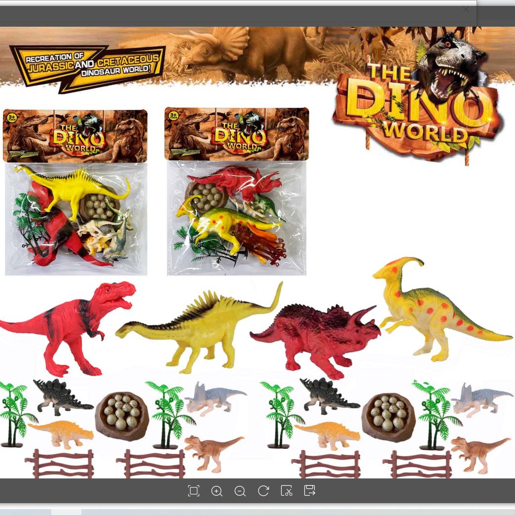 124-21B card head bag with a lot of fun imitation real color dinosaur
