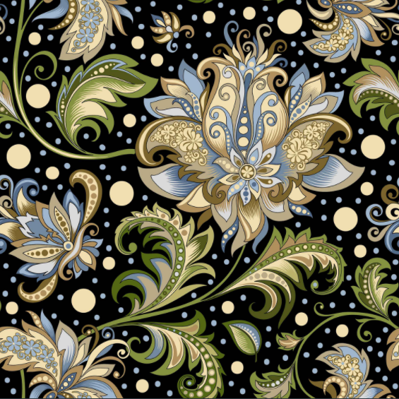 桃皮绒复合布  民族风腰果系列 数码印花 一米起印详情图8