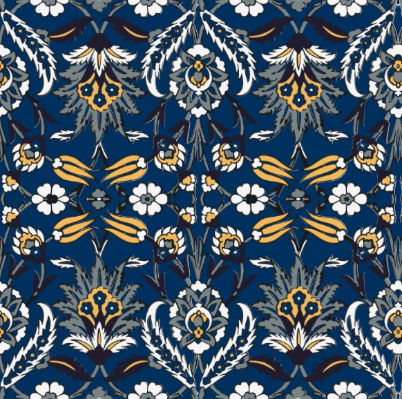 桃皮绒复合布  民族风腰果系列 数码印花 一米起印详情图6