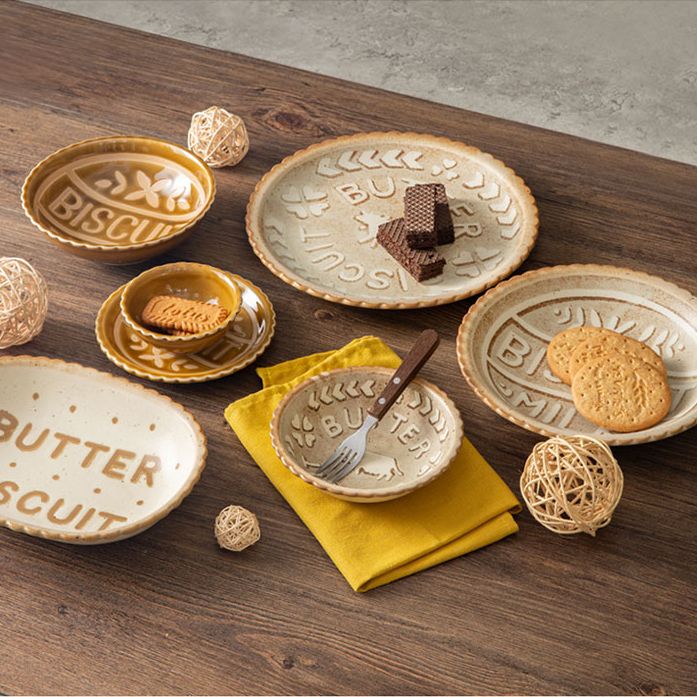 浙里 日本进口曲奇饼干盘子餐具菜盘早餐盘圆盘饭盘釉下彩碟子日式小碟产品图