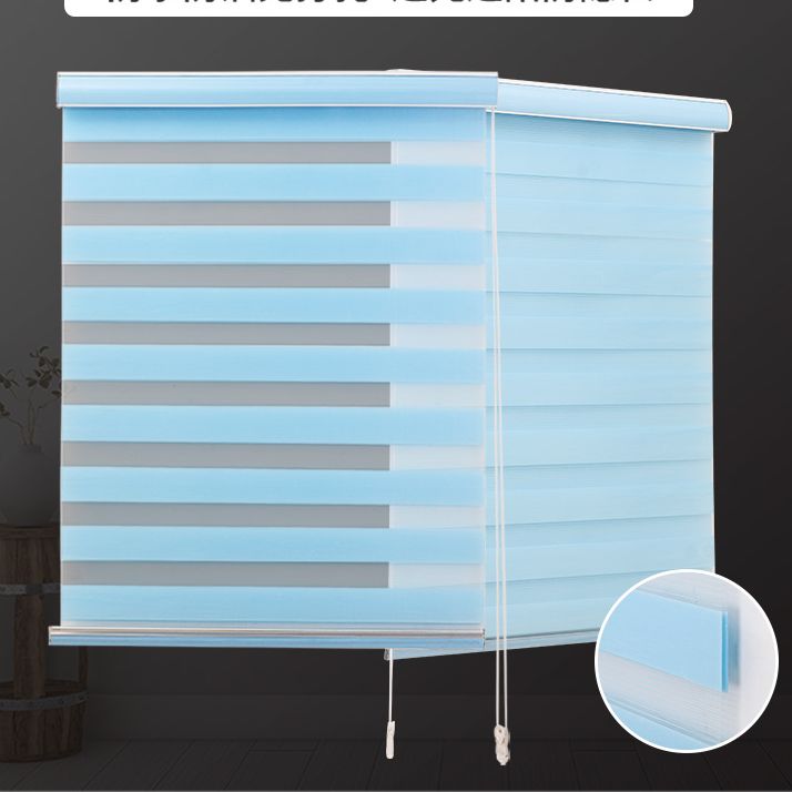 卷帘升降遮光卫生间厕所厨房窗户遮挡浴室防水免打孔百叶窗帘拉式