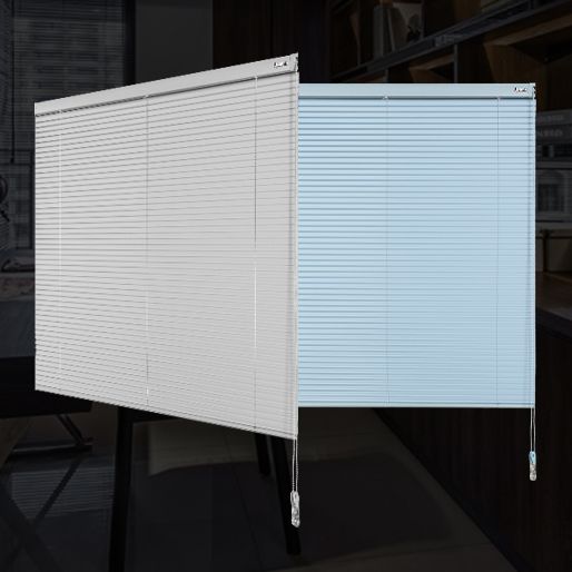  2021年新款S型铝合金百叶窗卫生间防水办公室卷帘厨房防油百叶帘