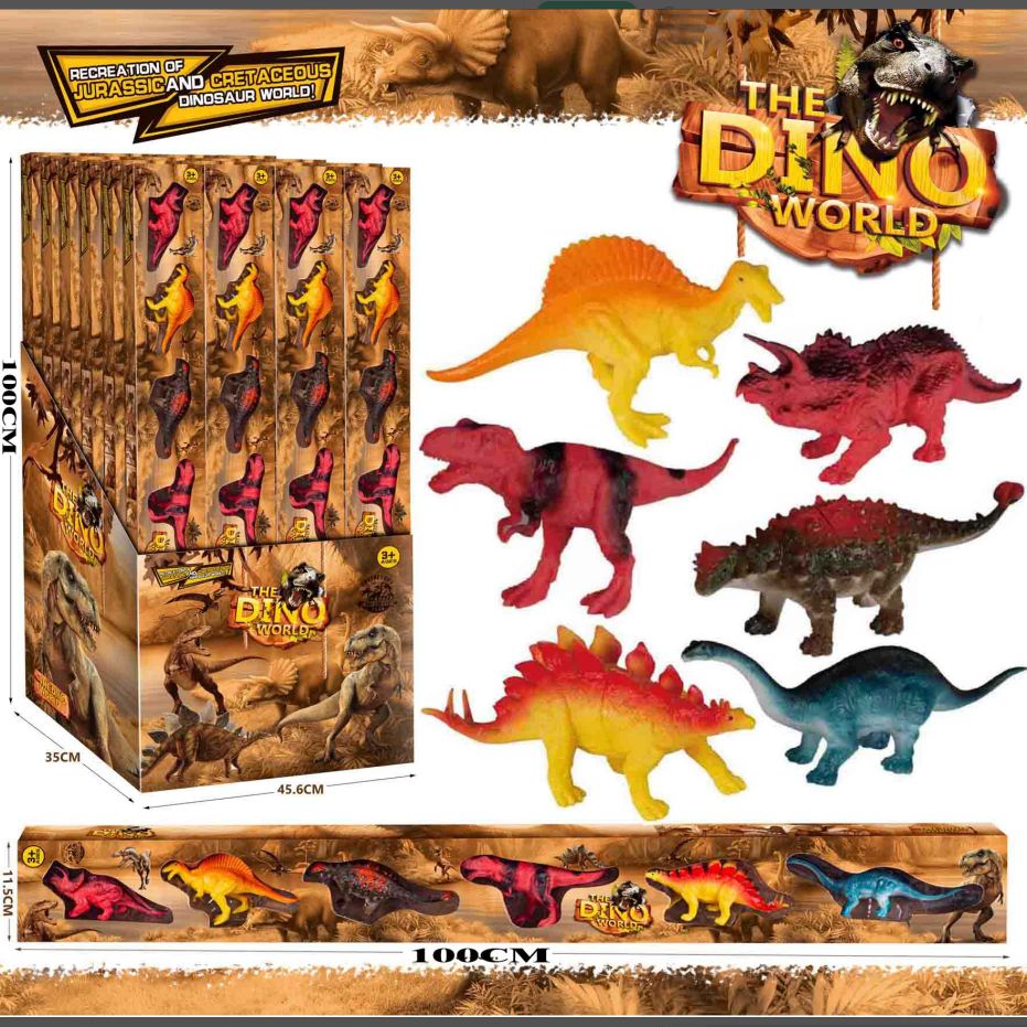 561B window box multi fun imitation real color dinosaur