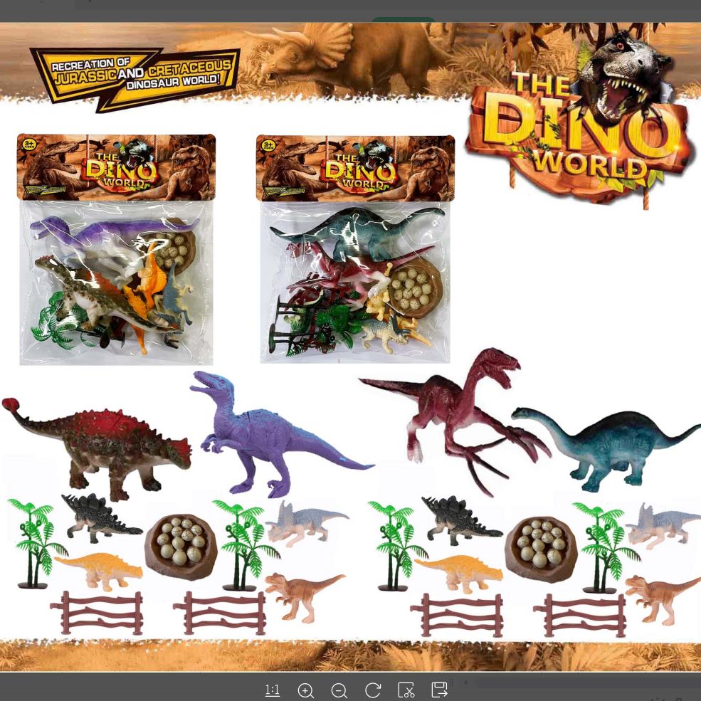 124-23B card head bag with fun imitation of real color small dinosaur