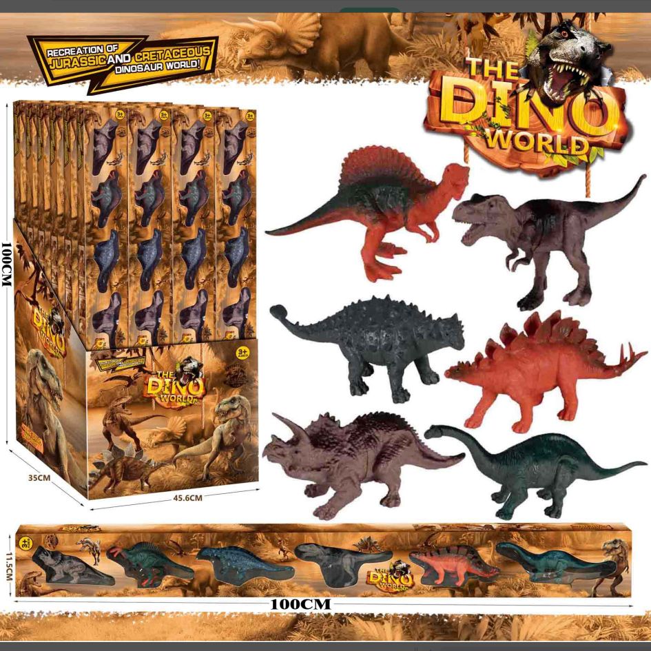 561A window box multi fun imitation real color dinosaur