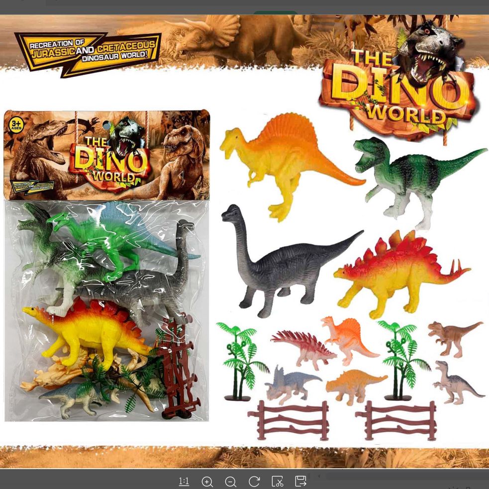 026-42B card head bag with fun imitation real color small dinosaur