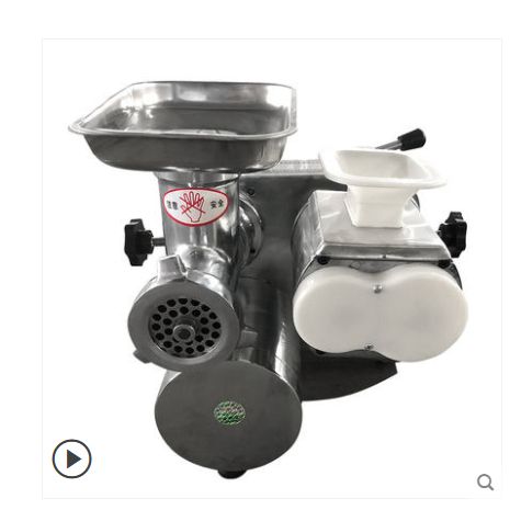 Meat grinder commercial meat cutting machine Multi-functional mince cutting machine dual desktop stainless steel electric meat slicing machine meat shredding machine