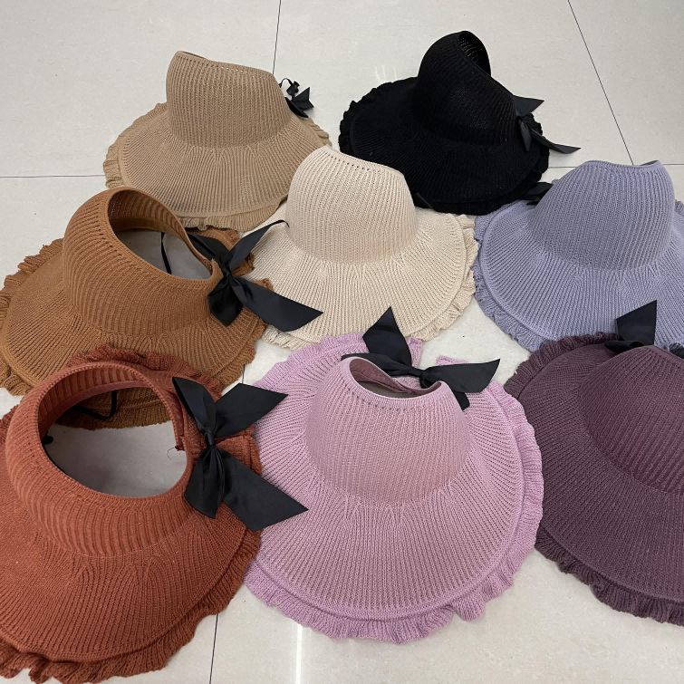 Roll Cap Cap Sunshade Sunblock Empty Top Leisure Outdoor Beach Big Lace