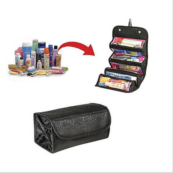 Large capacity toiletry bag Foldable makeup bag