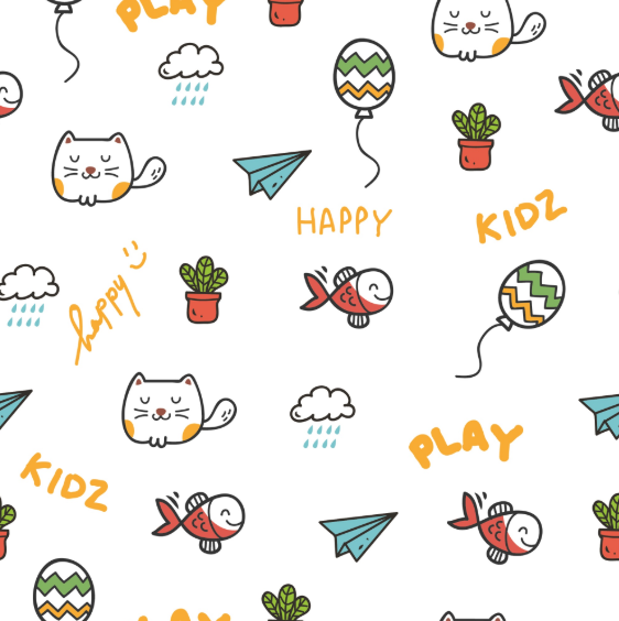 骑兵斜复合布 薄 卡通猫系列 双肩背包 收纳箱 鞋子等面料详情图7