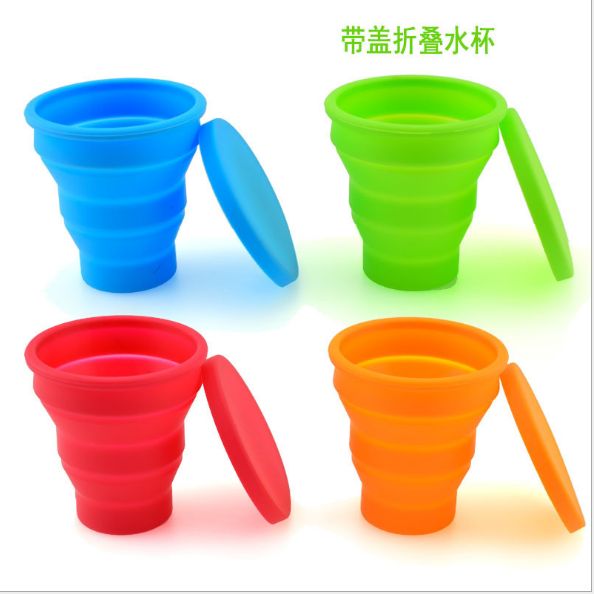 Collapsible silicone cup