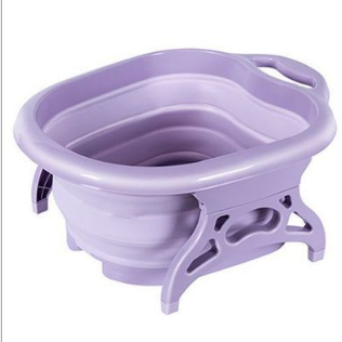 Foldable home roller massage calf non-wooden foot bath tub detail image 1