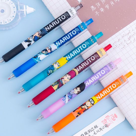 偶像明星卡通按压水笔