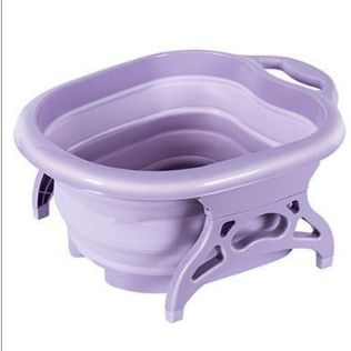 Foldable home roller massage calf non-wooden foot bath tub