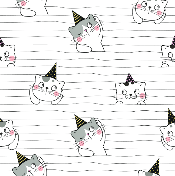 骑兵斜复合布 薄 卡通猫系列 双肩背包 收纳箱 鞋子等面料详情图4