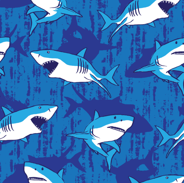 900D弹丝PU 海底世界系列 数码印花 一米起印 箱包等面料详情图5