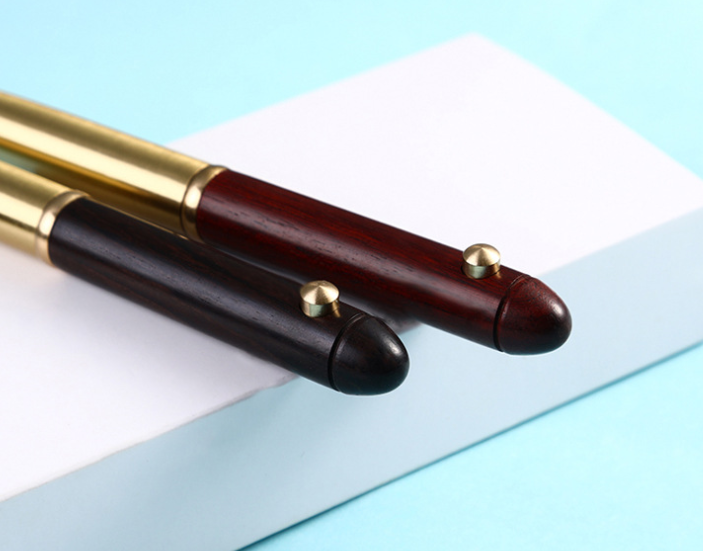 金属黄铜木头笔详情图2