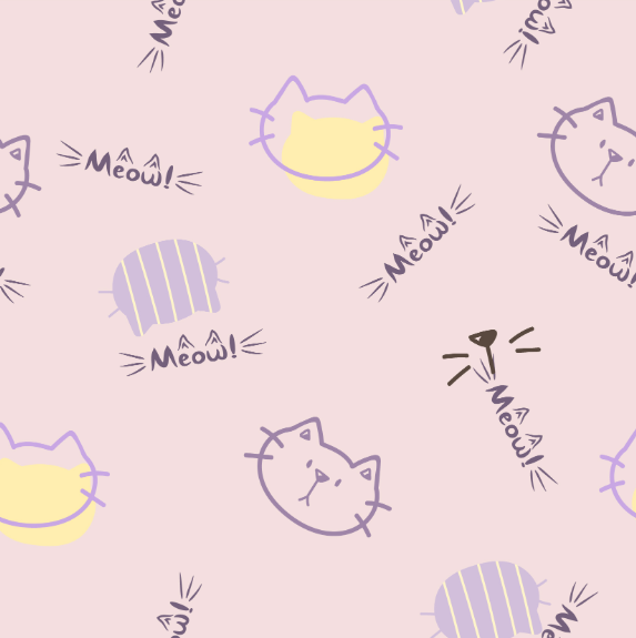 骑兵斜复合布 薄 卡通猫系列 双肩背包 收纳箱 鞋子等面料详情图2