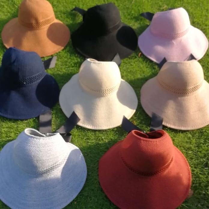 Bonnet Sunshade Sun Protection Empty Top Outdoor Leisure Outdoor Beach Large Lace/Small Edge/No Lace