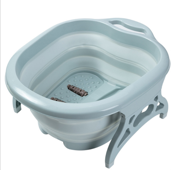 Foldable home roller massage calf non-wooden foot bath tub detail image 7