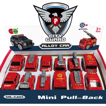 836D-009 Imitation real color cute mini Q version of Boilback alloy car