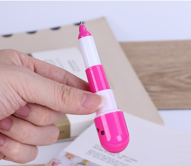 胶囊伸缩笔 塑料广告圆珠笔详情图3