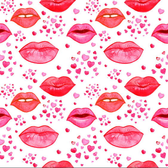 290 Twill Composite Red Lip Series digital printing, large stock, high, medium and low grade leather fabric factory direct sales, hot-selling new style detail image 1