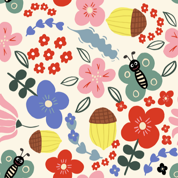 290 Twill composite Digital Printed Small Flower Series, large stock, high, medium and low grade leather fabric factory direct sales, hot-selling new style detail image 2