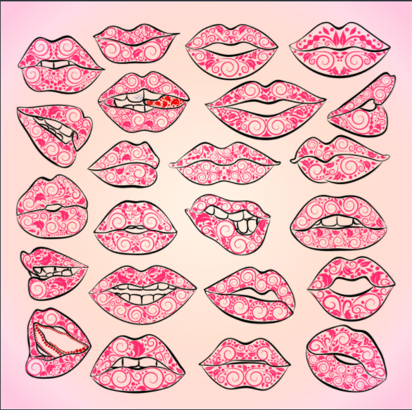 290 Twill Composite Red Lip Series digital printing, large stock, high, medium and low grade leather fabric factory direct sales, hot-selling new style detail image 2