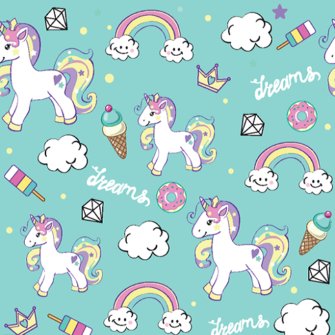 290 Twill Composite Digital Printing Unicorn Series, large stock of high, medium and low-end leather fabrics, factory direct sales, hot-selling new styles detail image 3