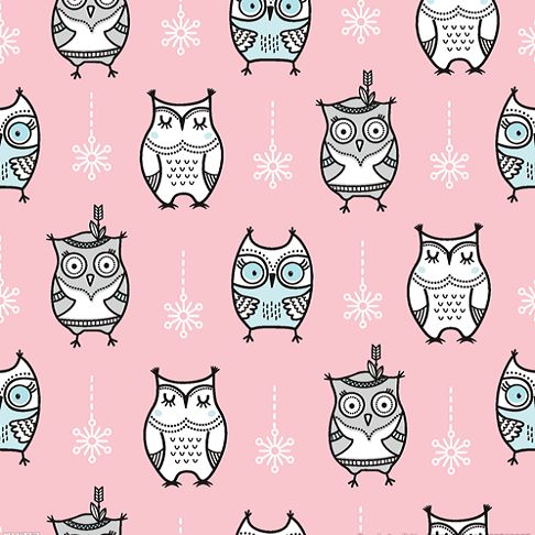 银丝布复合 猫头鹰系列 数码印花 一米起印，箱包等面料图