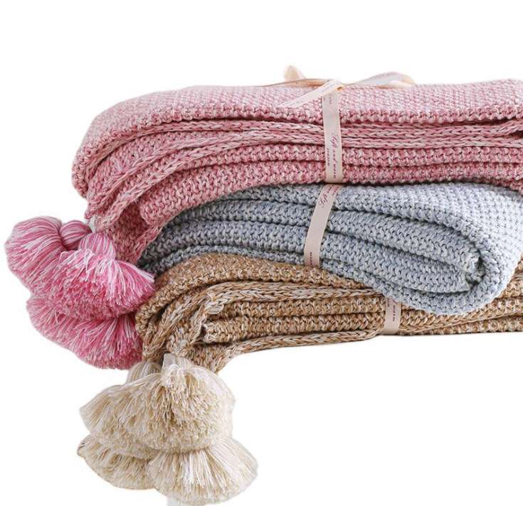 Christmas blanket gifts, new knitted blankets, Little Deer home casual quilts, photography props are exported to the United States detail image 1