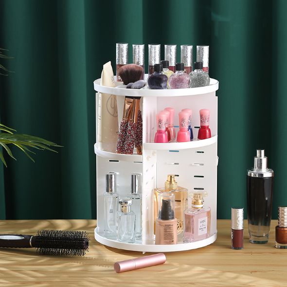 Eyeshadow Organizer 360-degree rotation of makeup organizer