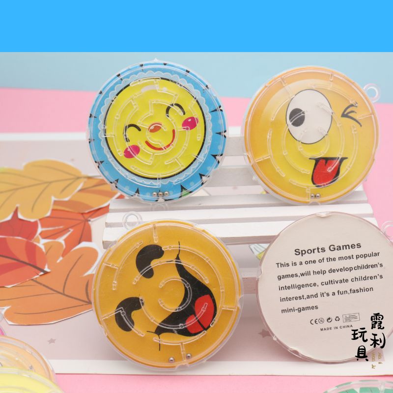 Round maze, smiling face ball, children's plastic toys, educational toys, gifts, gacha Item Picture