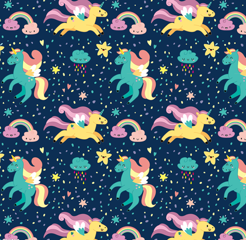 290 Twill Composite Digital Printing Unicorn Series, large stock of high, medium and low-end leather fabrics, factory direct sales, hot-selling new styles detail image 7
