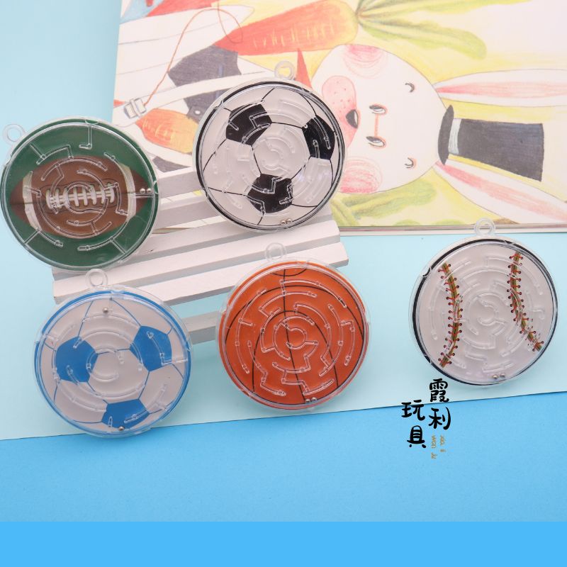 Round maze, smiling face ball, children's plastic toys, educational toys, gifts, gacha details Picture