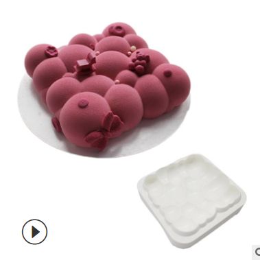 Cubic square cake silicone mold baking utensils French dessert mold